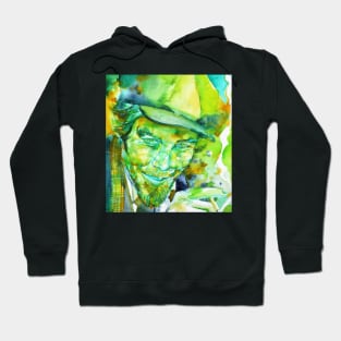 TOM WAITS watercolor portrait .1 Hoodie